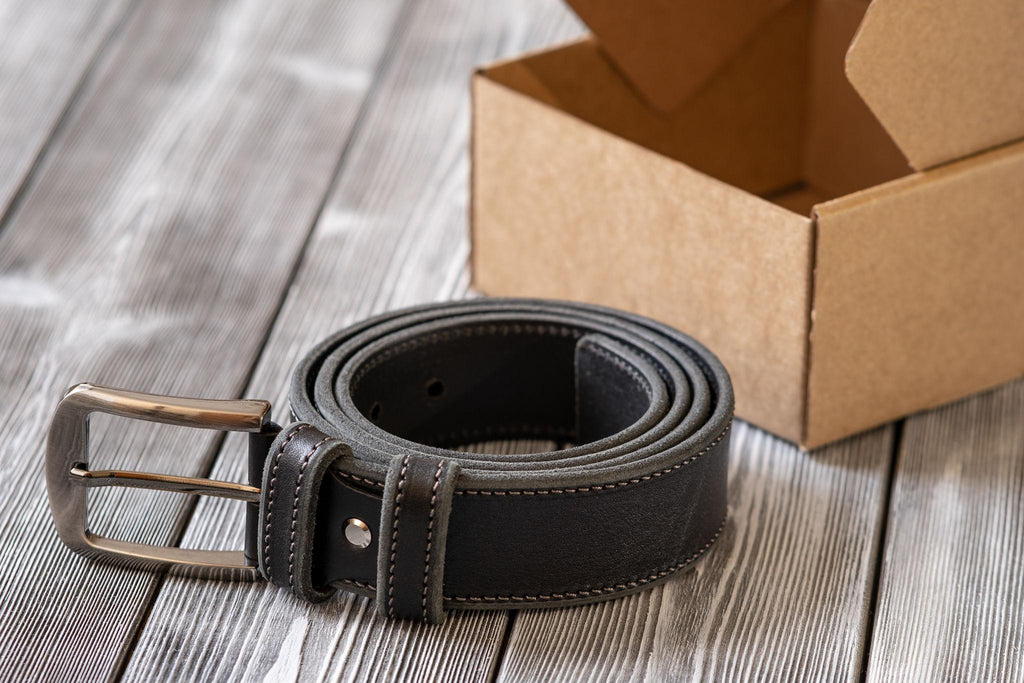 Classic Black Leather Belt