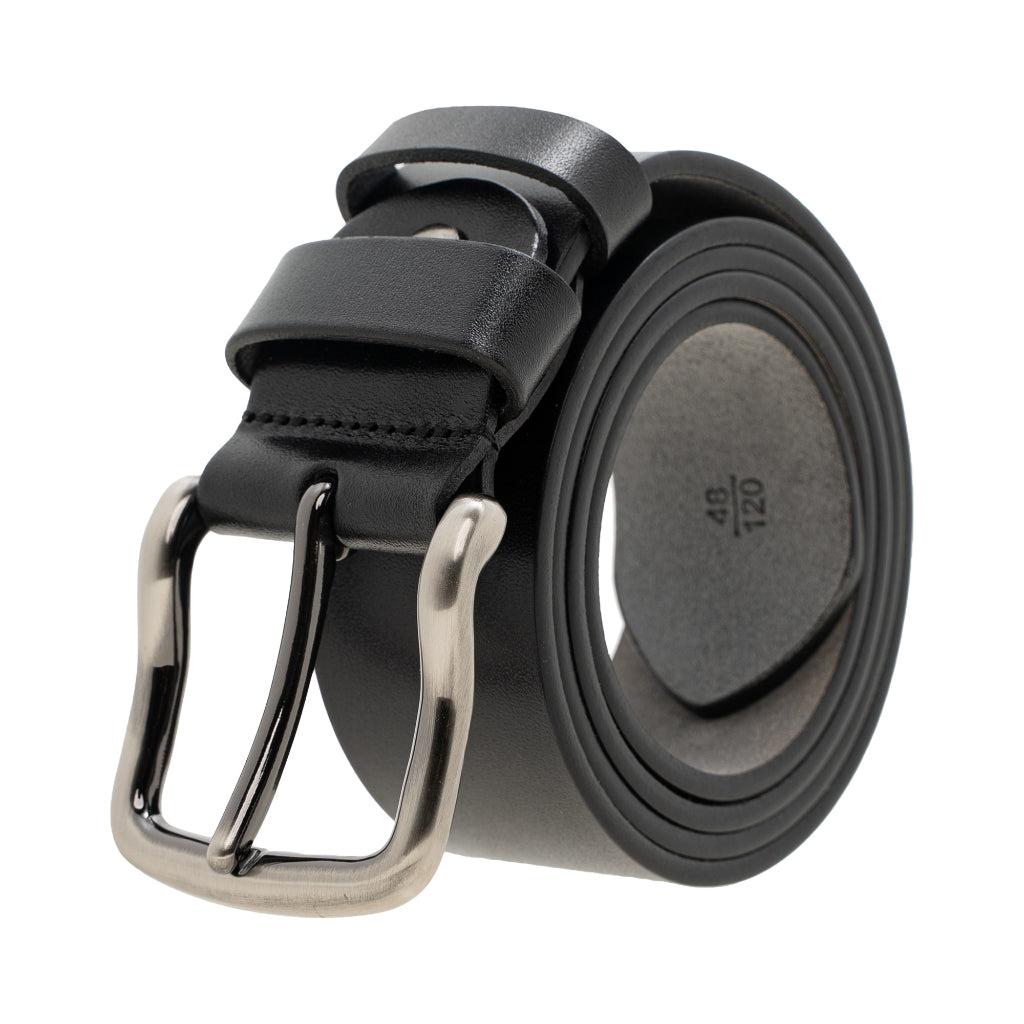 Classic Black Leather Belt